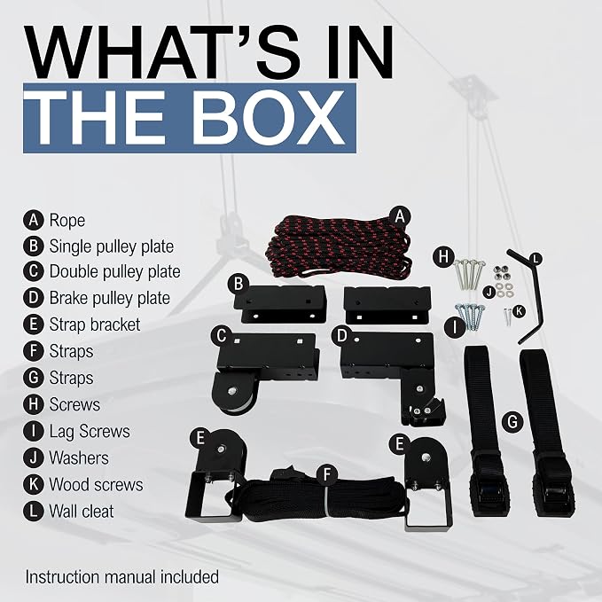 StoreYourBoard Cargo Box Pulley System – Heavy-Duty Garage Hoist Lift - Image 7