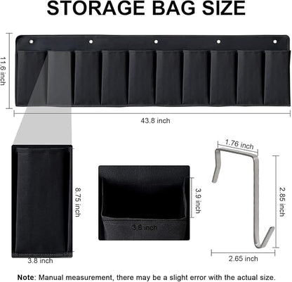 RV Shoe Pockets 10 Pockets Heavy Hanging Bedside Storage Organizer - Image 2