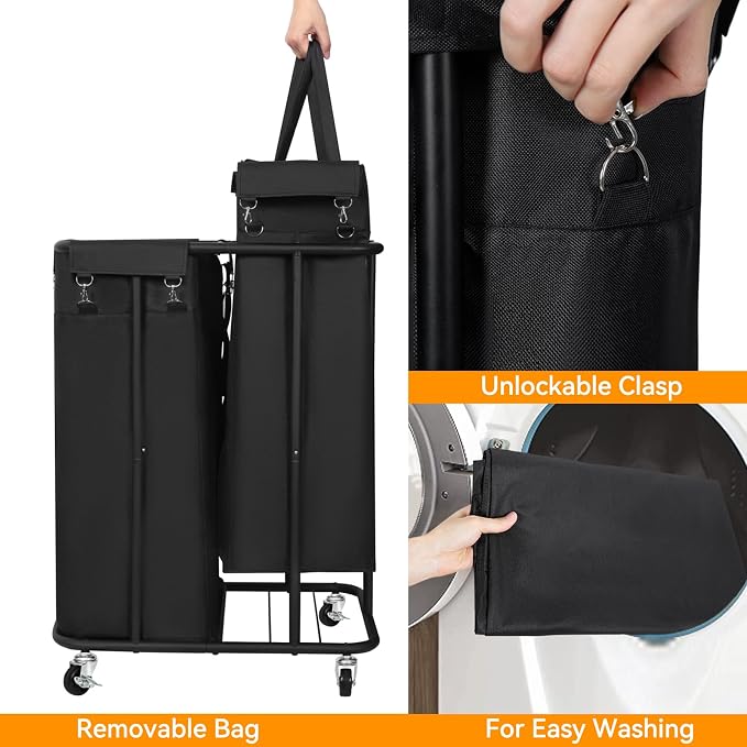 WOWLIVE Double Laundry Hamper - Image 6