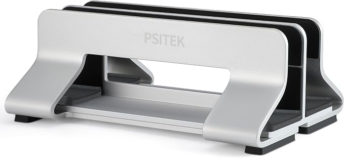 Aluminum Dual Vertical Laptop Stand Dock Holder, Supports 2 Devices, Adjustable - Image 6