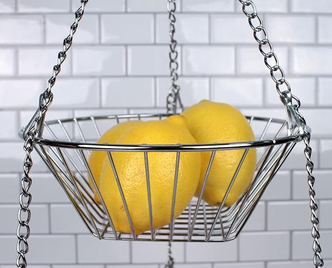RSVP 30-by-12-Inch 3-Tier Wire Hanging Basket - Image 9