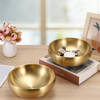 7.4" Gold Decorative Bowl - Image 2