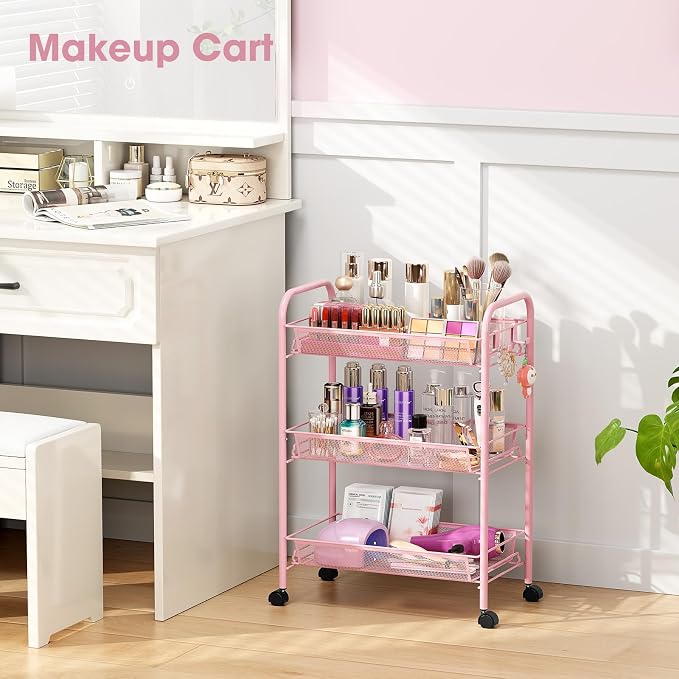 TOOLF 3 Tier Rolling Utility Cart - Image 2