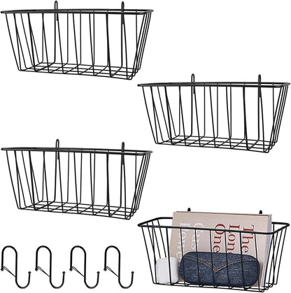 4 Pack Large Grid Wall Baskets - Image 9