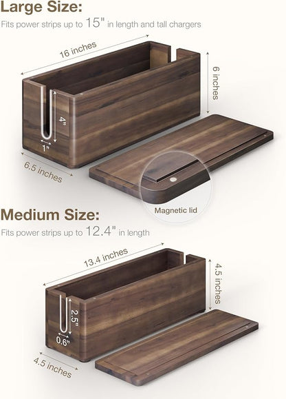 Acacia Large Cable Management Box - Image 3