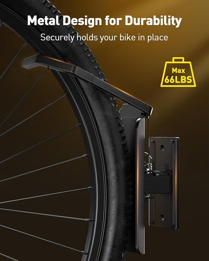 Alphamount AM Swivel Bike Wall Mount, Metal Wall Bike Rack - Image 3
