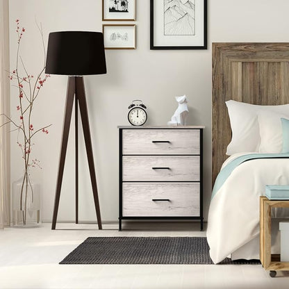 Sorbus Nightstand Dresser with 3 Faux Wood Drawers - Image 6