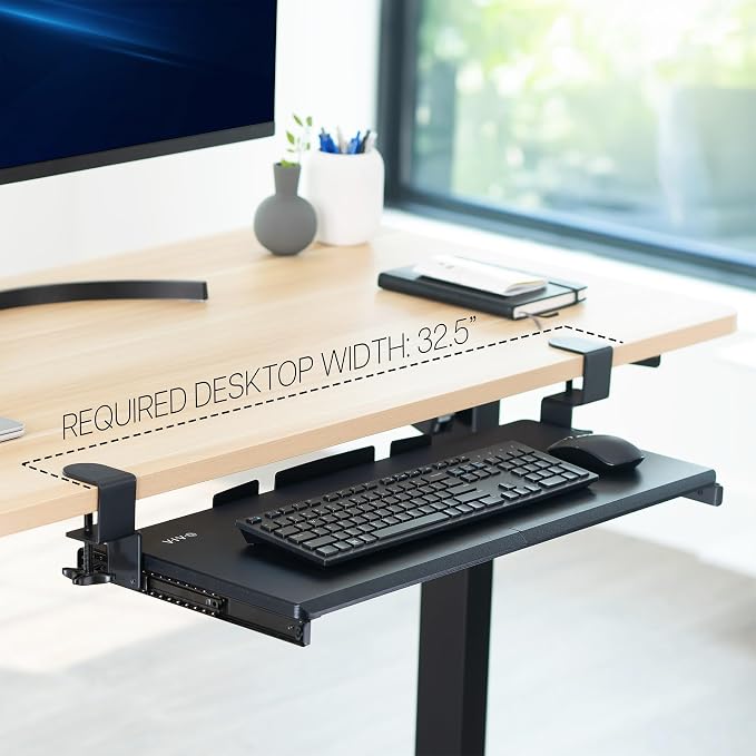 VIVO Large Keyboard Tray Under Desk Pull Out - Image 2