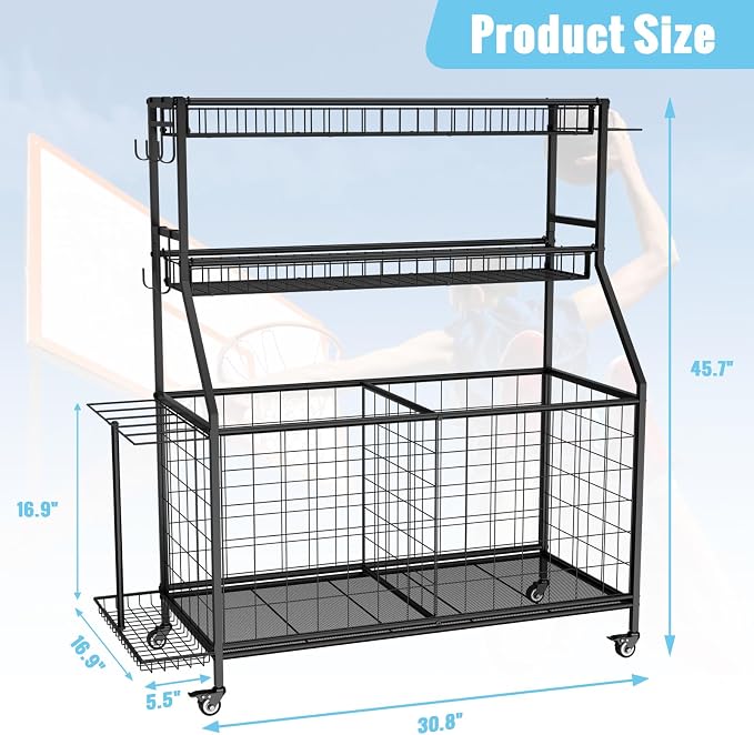 Sports Equipment Garage Organizer - Image 5