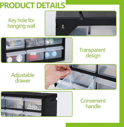Sadstory 9-Drawer Plastic Drawer Storage Cabinet - Image 4