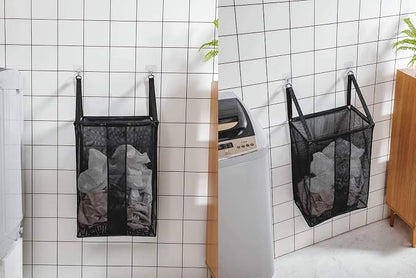 ALYER Wall Hanging Mesh Laundry Hamper, Poolside Toy Storage Baskets - Image 7