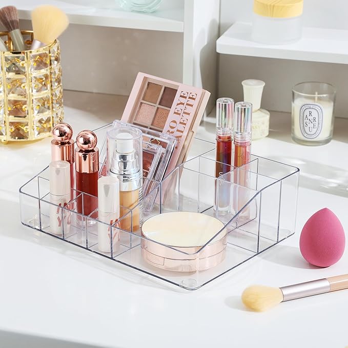 Vtopmart 1 Tier Clear Makeup Organizer, Cosmetic Storage - Image 2