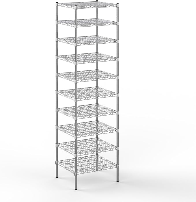 21" Deep x 24" Wide x 86" Height Wire Shelving Kit | 10-Tier | NSF Commercial by Regal+Altair