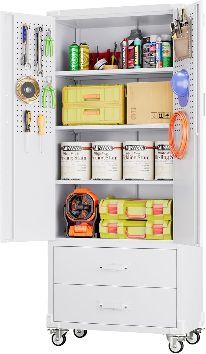 Aobabo 2 Large Drawer Metal Storage Cabinet by Aobabo