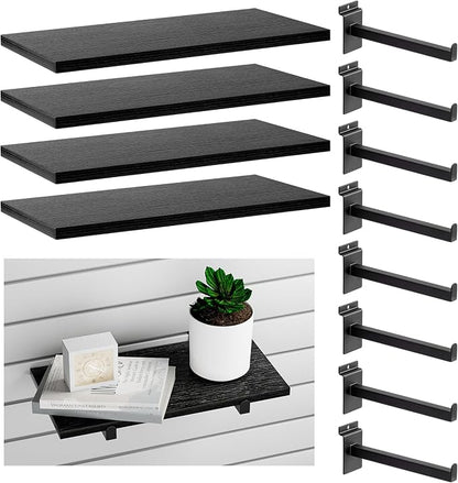 Wood Slatwall Shelves, Slat Wall Shelf Slatwall Acccessory by Unknown