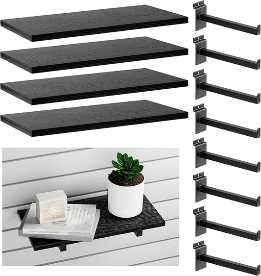 Wood Slatwall Shelves, Slat Wall Shelf Slatwall Acccessory by Unknown