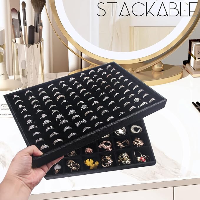 Julysky 2 PCS Stackable Ring Tray - Image 6