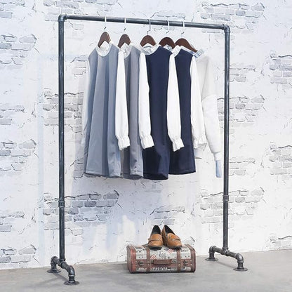 Industrial Pipe Clothing Rack 59in, Clothes Racks by OLDRAINBOW