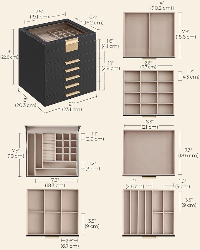 SONGMICS Jewelry Box Organizer - Image 5