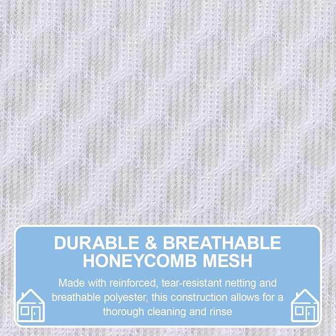 Honeycomb Mesh Laundry Bags 3 Pack, Durable Washing Bags - Image 6