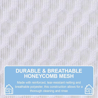 Honeycomb Mesh Laundry Bags 3 Pack, Durable Washing Bags - Image 6