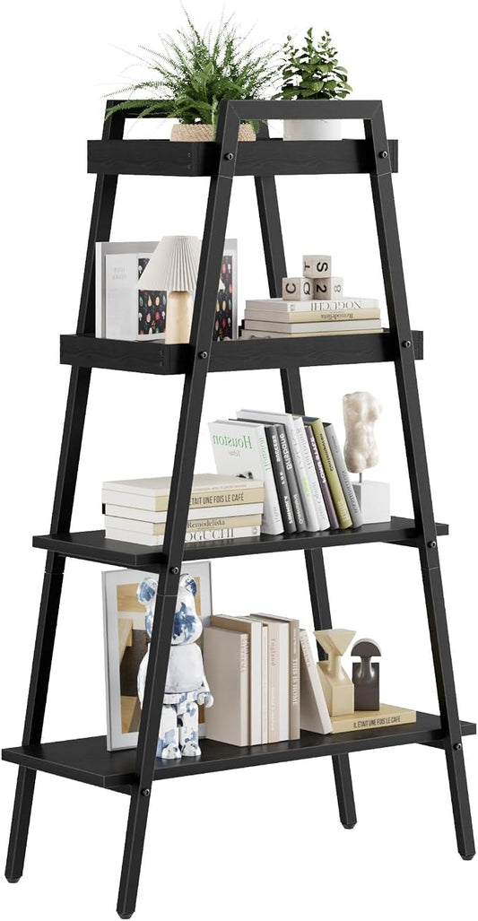 VECELO Ladder Shelf, 4-Tier Bookshelf by VECELO