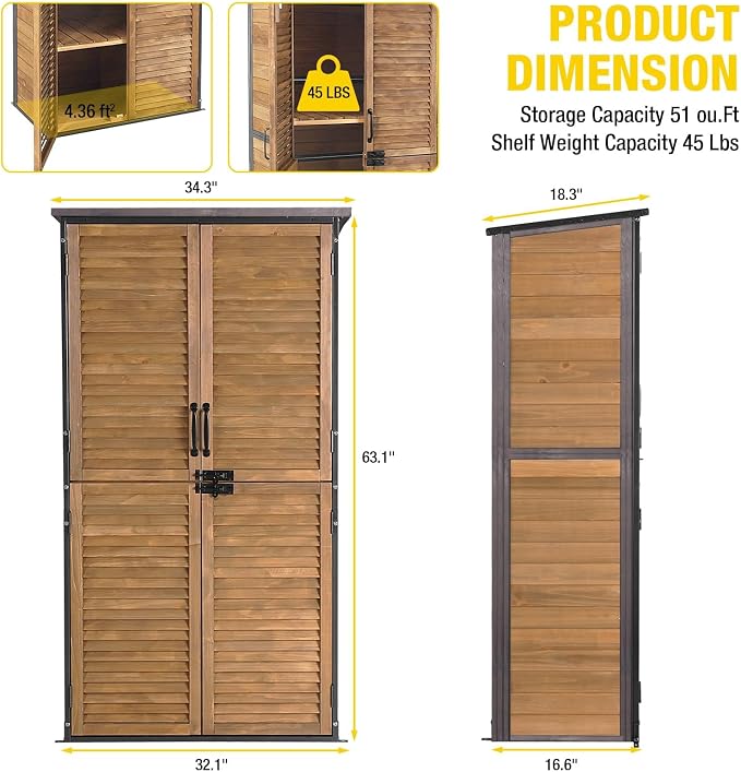 Aivituvin Outdoor Storage Shed - Image 7
