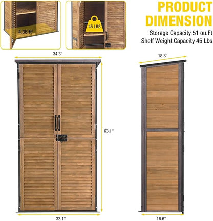 Aivituvin Outdoor Storage Shed - Image 7