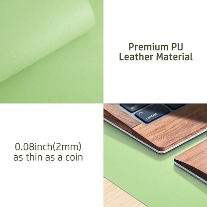 Aothia Leather Desk Pad Protector, Mouse Pad, Office Desk Mat, Non-Slip PU - Image 7