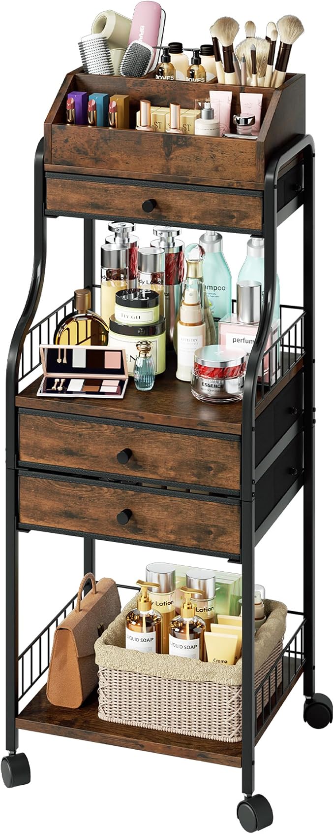 SWTYMIKI Rolling Makeup Organizer Cart by SwtyMiki-TidyHomeSweetLife