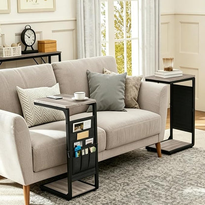 TV Trays for Eating on Couch Side Tables that Slide Under Dinner TV Tray Table - Image 3
