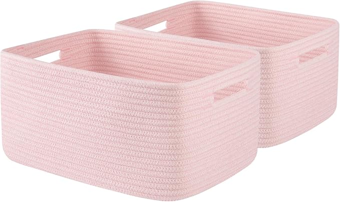 OIAHOMY Storage Basket for Shelves, Closet Cube Storage Bins Baskets for by MasterofSpaceOptimization