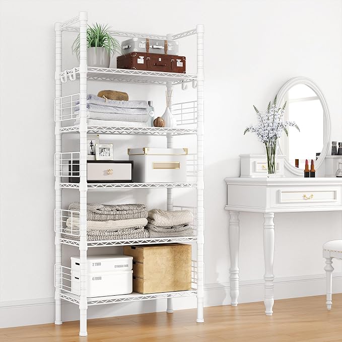 FUTASSI Metal Storage Rack, Storage Organizer Shelves - Image 5