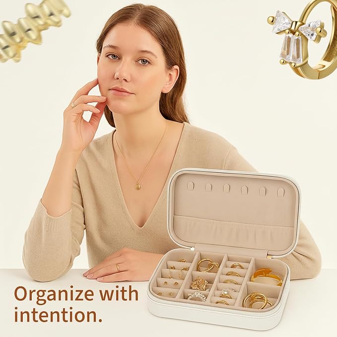 Small Travel Jewelry Box Organizer - Image 3