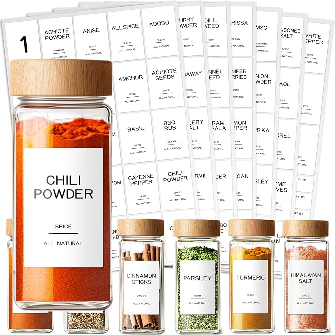 201 Spice Jar Labels by Unknown