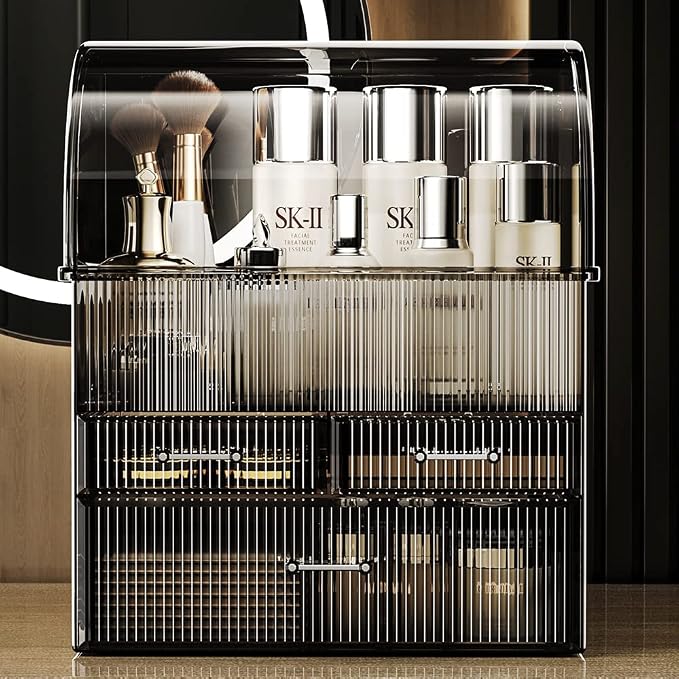 MOOCHI Professional Large Cosmetic Makeup Organizer Bathroom Storage Display - Image 5