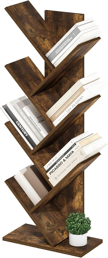 Furinno Tree Book Shelf, 7-Tier Bookshelf, Tree Bookcase by Furinno-FitsYourSpaceFitsYourBudget