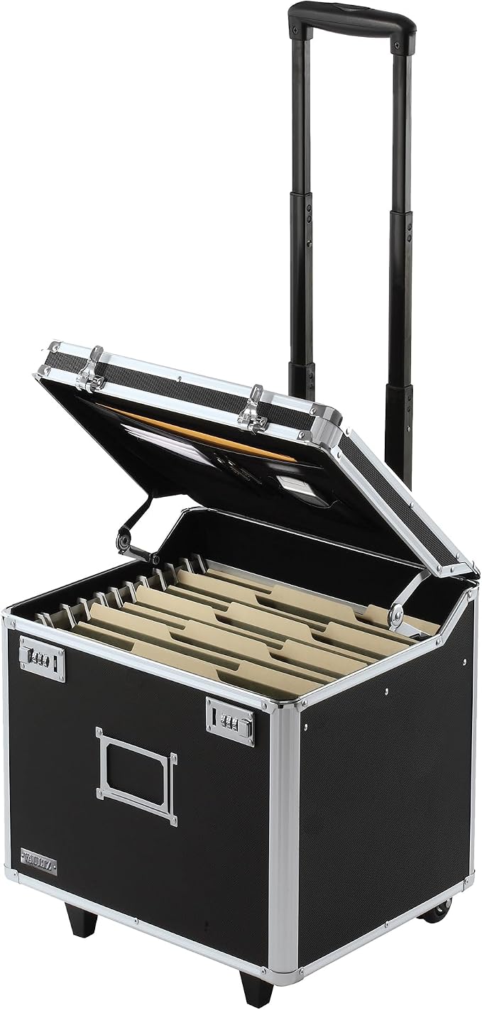Vaultz Locking Mobile Business Case, Letter Size, 11 x 14.75 x 13.75 Inches by Vaultz
