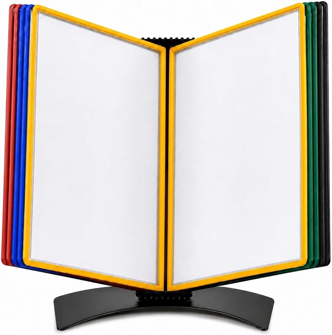 Tarifold Desktop Reference & Display System, 10 Double-Sided Pockets, 20 Sheet by TARIFOLD