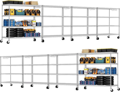 PrimeZone 4 Tier 55.5" Wx24 Dx76 H Wire Shelving by PrimeZone