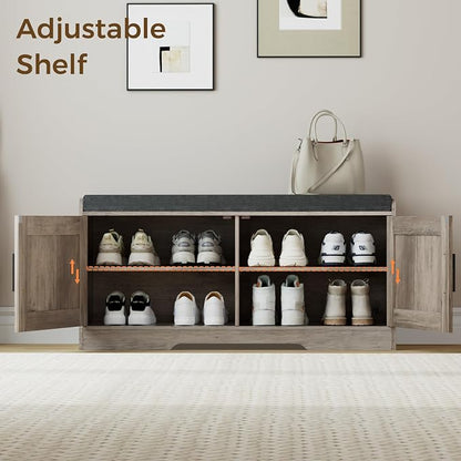 Homleke 2-Tier Storage Bench, Shoe Bench - Image 6