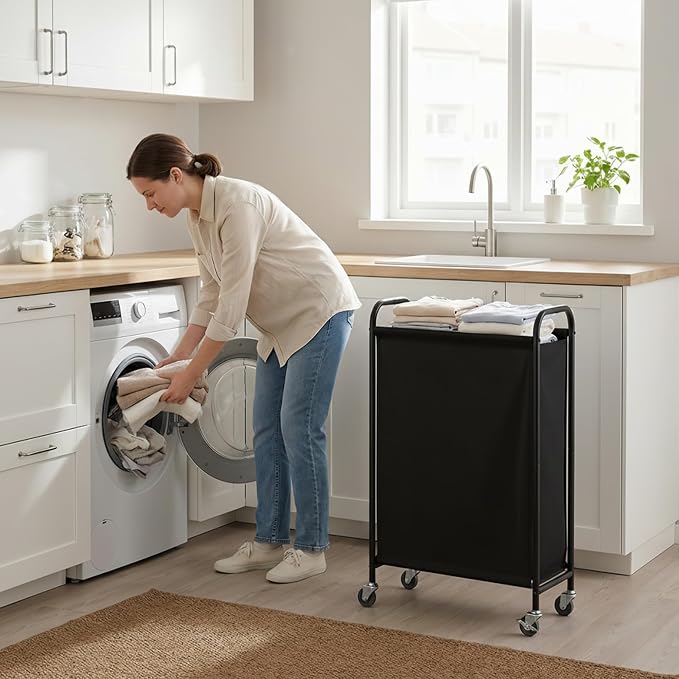 GRANNY SAYS 80L Laundry Hamper, Slim Laundry Basket - Image 8