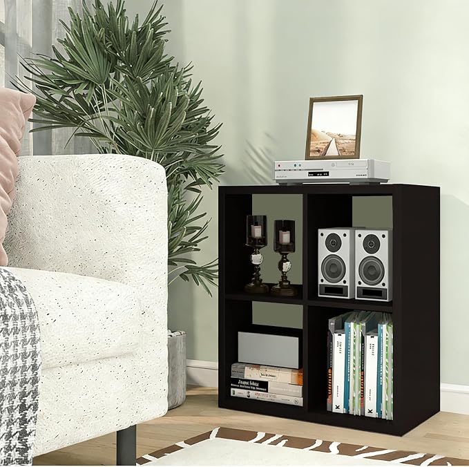 CTESNE【2026 Wooden Thick Frame 4 Cube Storage Organizer Shelf - Image 9