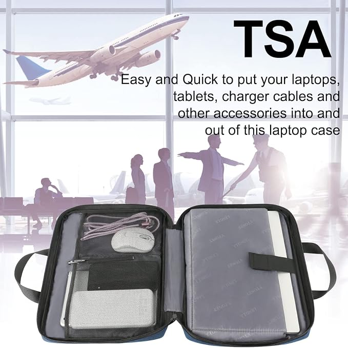 Ytonet 14 Inch Laptop Sleeve, TSA Water Resistant Laptop Case - Image 4