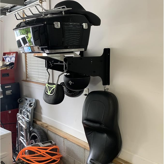 Mount Storage Rack Kit Tour Pack Trunk & Sissy Bar Backrest & Mounting Luggage - Image 4