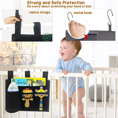 Boczif Bedside Storage Caddy, Bunk Bed Storage Bag, Hanging Bedside Organizer - Image 4