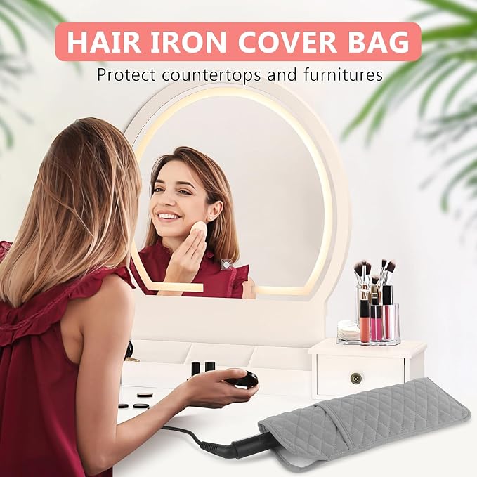 Heat Resistant Hair Tools Organizer Bag Portable Travel Storage Cover Pouch - Image 2