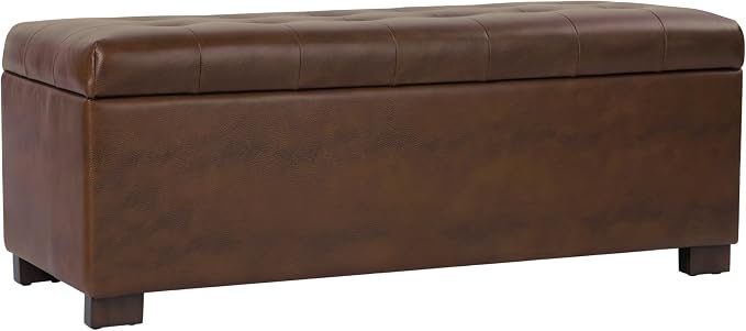 HomePop 46" Tufted Storage Bench by HomePop
