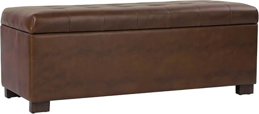 HomePop 46" Tufted Storage Bench by HomePop