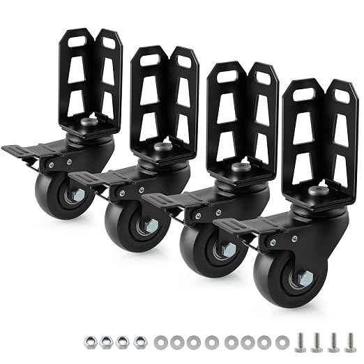 3" Storage Rack Caster Wheels, Storage Shelf Accessories Fit to Boltless Self by Unknown